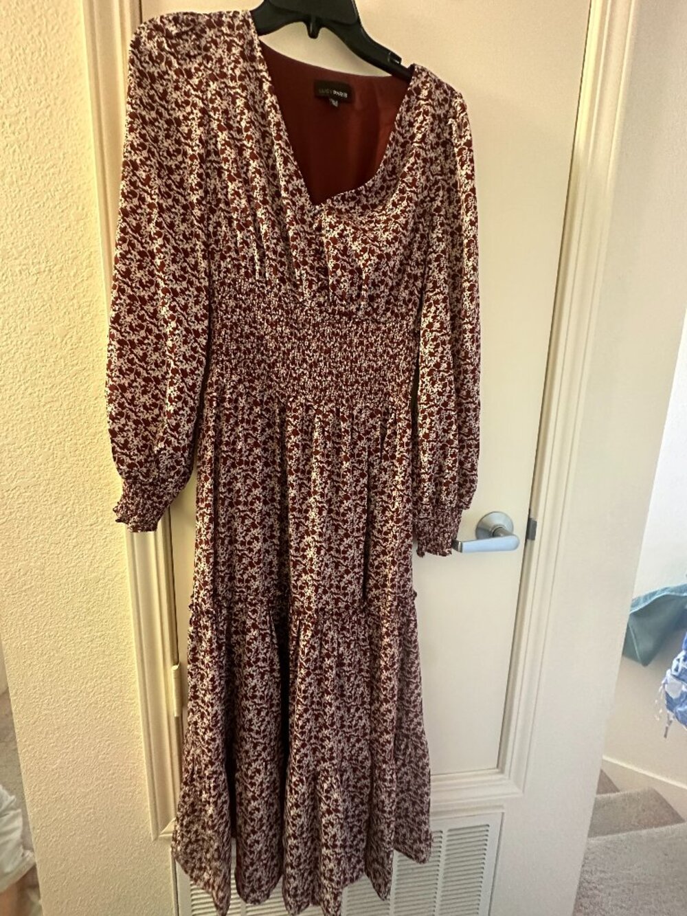 Long sleeve maxi dress